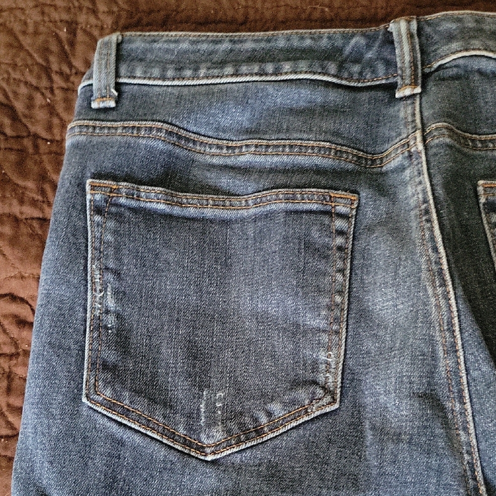 Talbots High Rise Distressed Blue Jeans - Picture 9 of 11